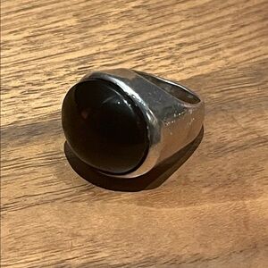Clifton Nicholson Sterling Silver Black Onyx Ring – CN Sterling 147 - sz 6